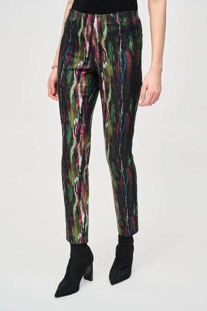 Abstract Print Classic Pull on Pant