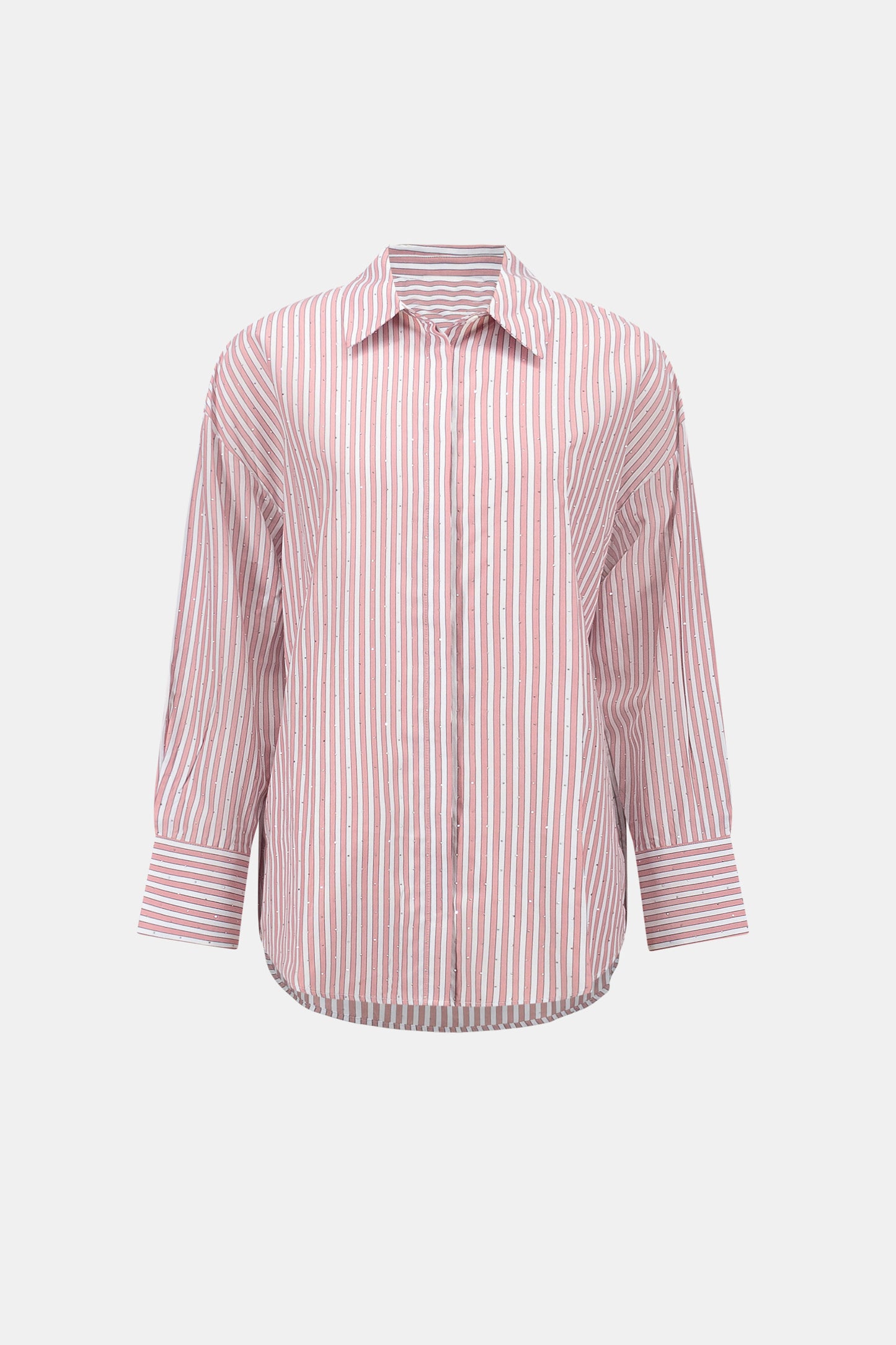 Tencil Stripe Print Boxy Blouse