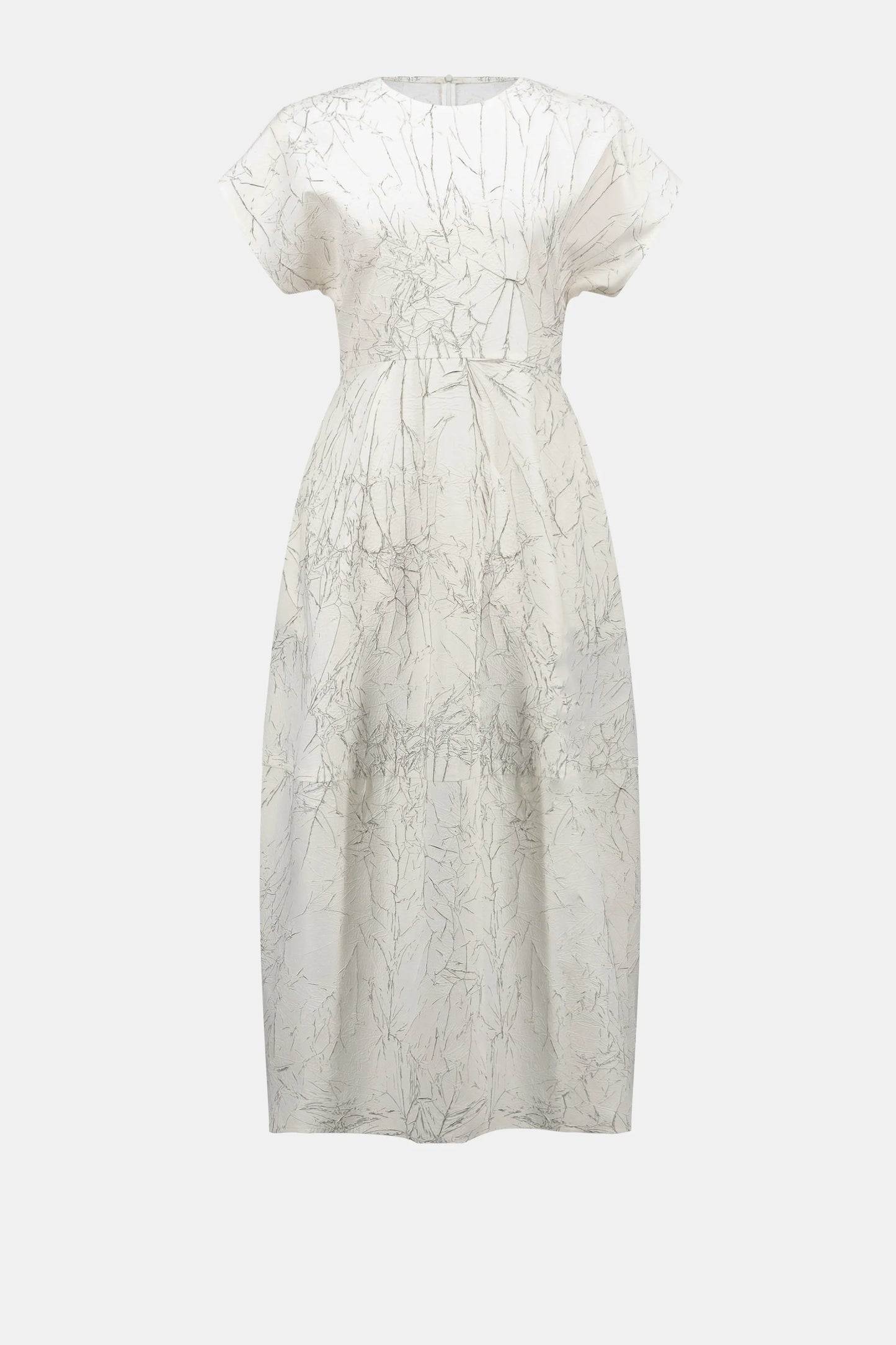 Novelty Abstract Print Cocoon Dress