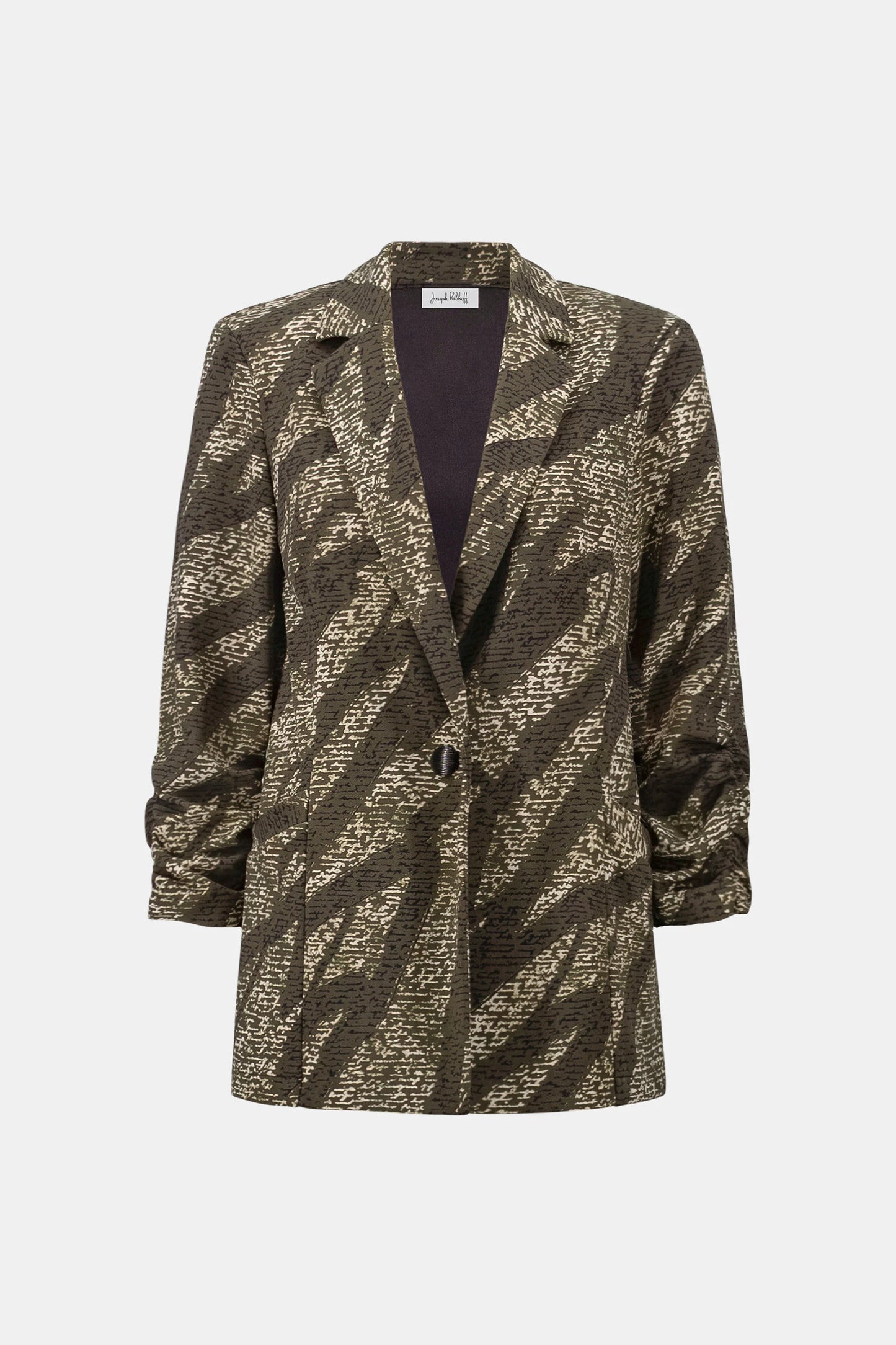 Silky Knit Abstract Blazer