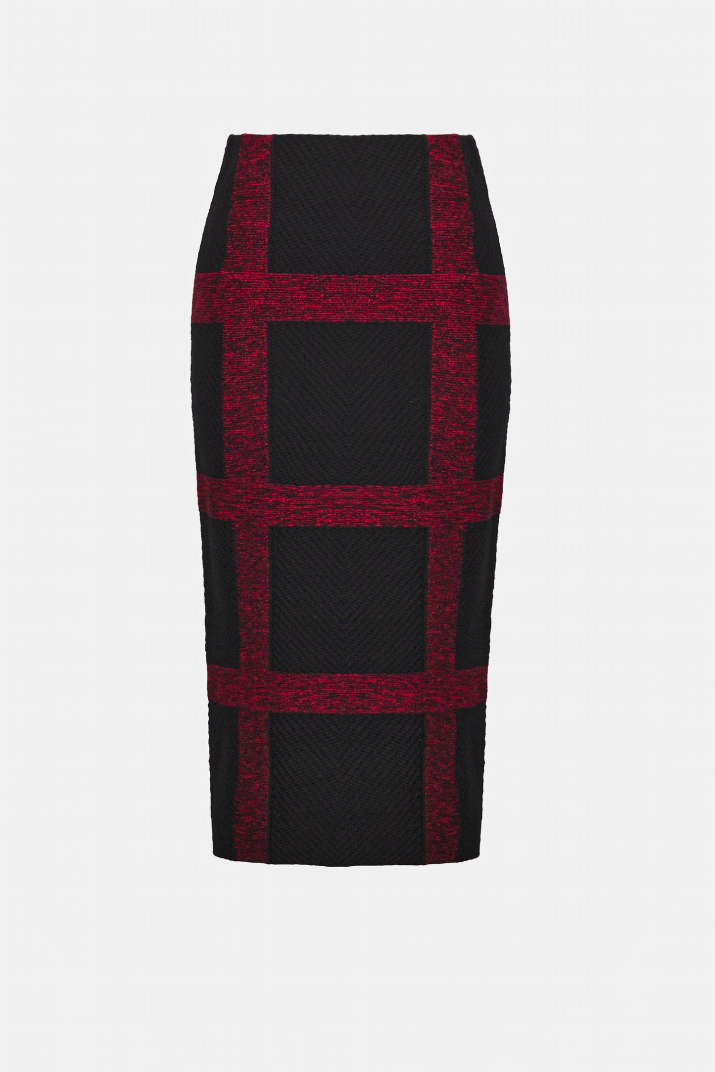 Knit Plaid Skirt