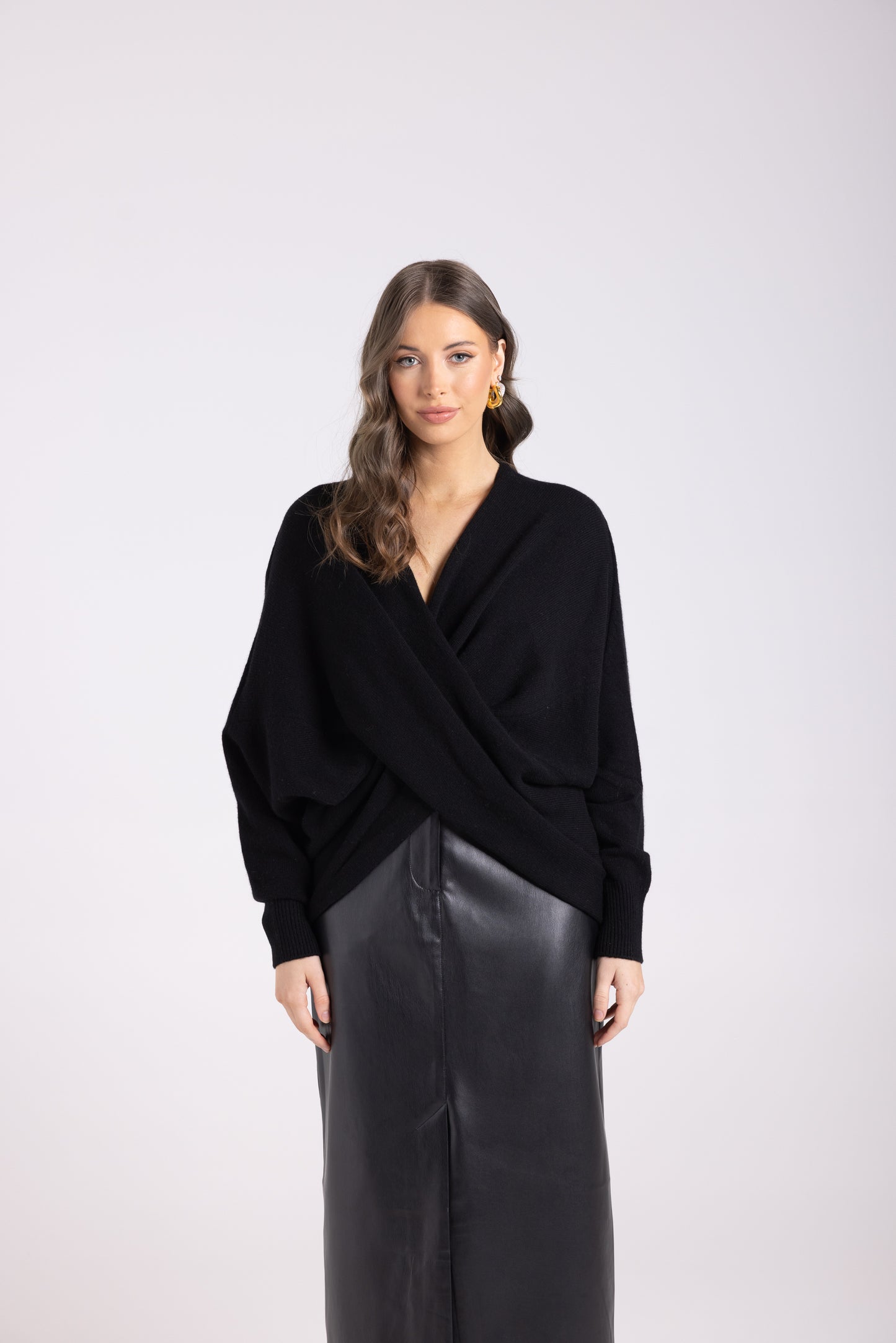 Cross Over Knit Jumper