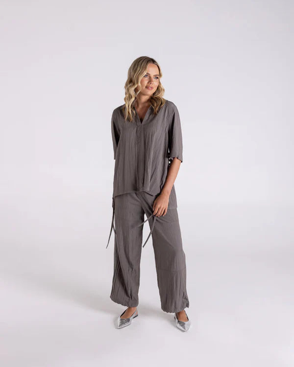 Crinkle S/Sleeve Top