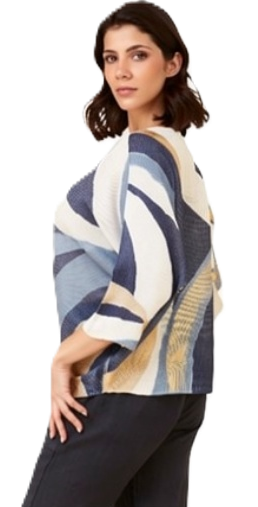 Abstract Knit Top