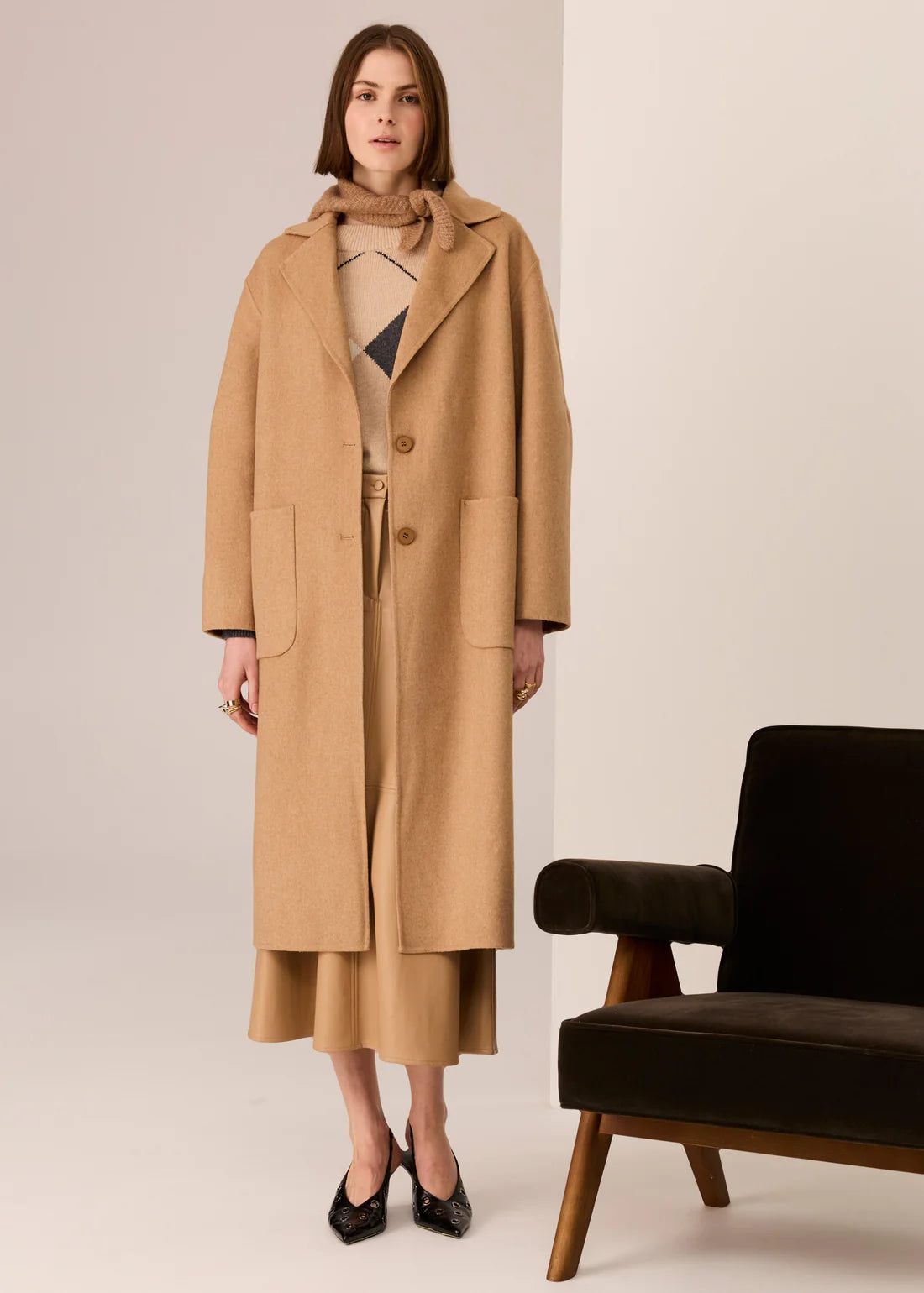Cohen Long Wool Coat