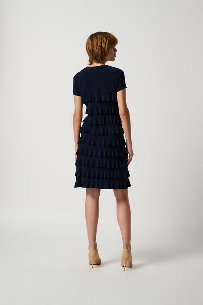 Ruffle Navy Dress