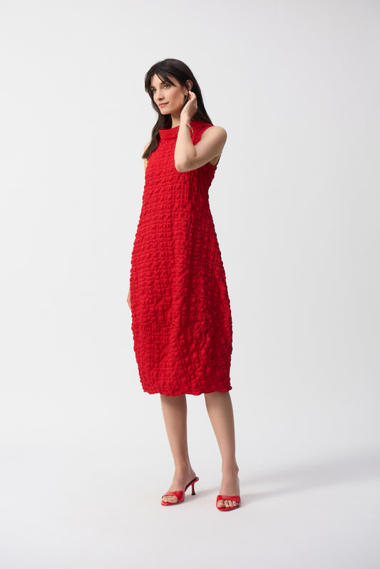 Textured Woven Cocoon Dress