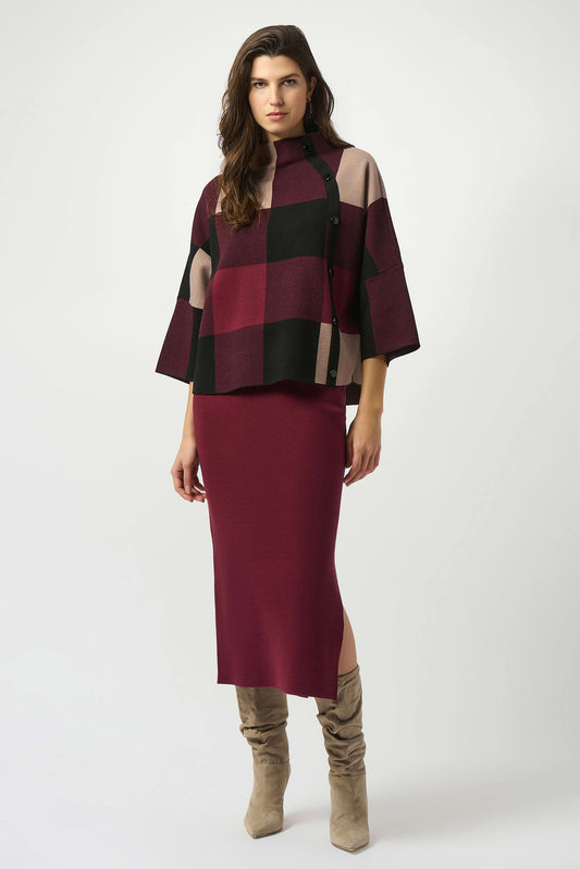 Plaid Jacquard Sweater Knit