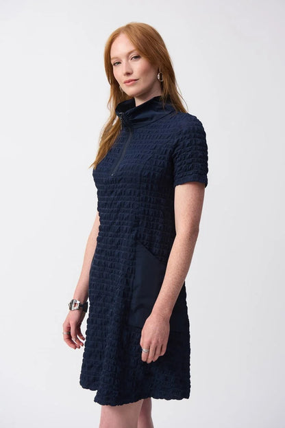 Bubble Jacquard  A-Line Dress