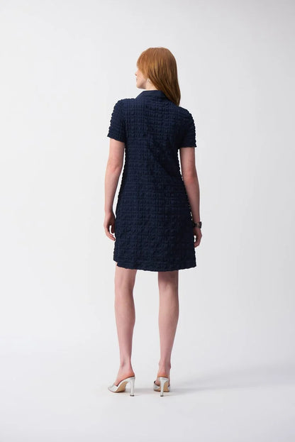 Bubble Jacquard  A-Line Dress