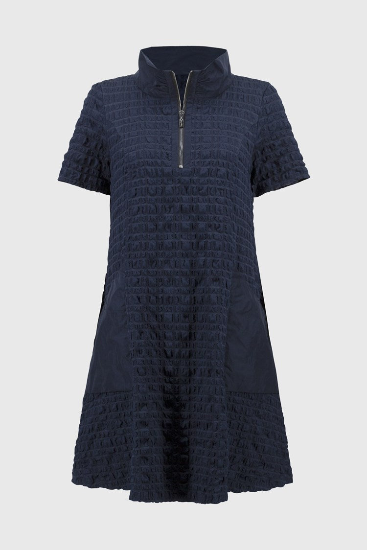 Bubble Jacquard  A-Line Dress