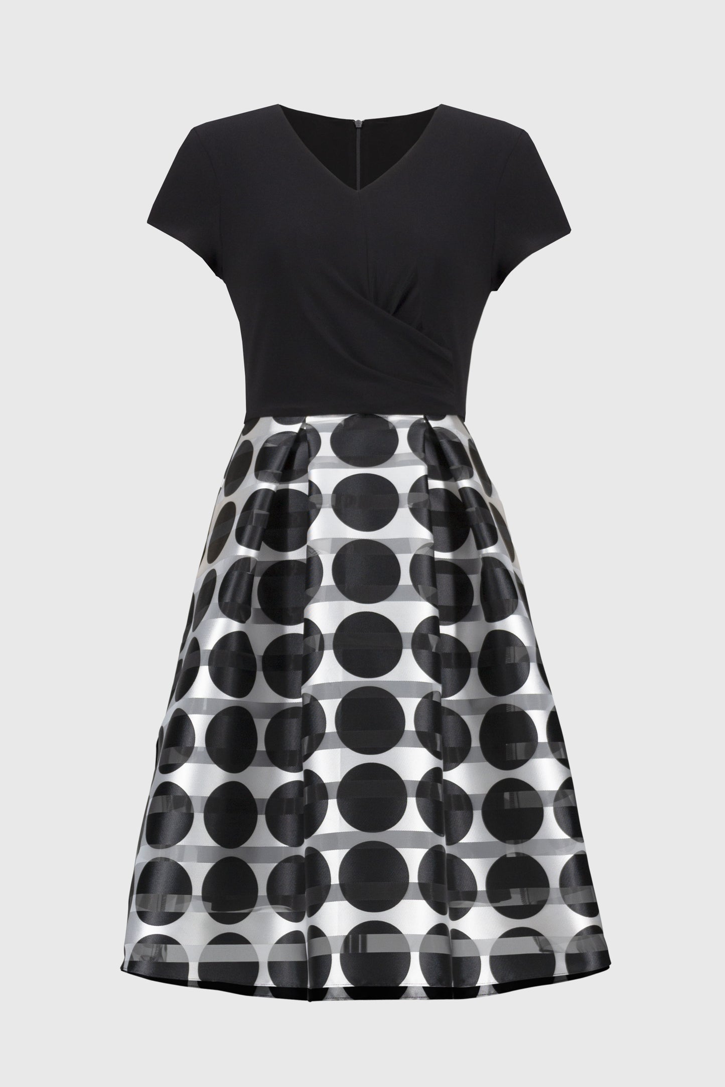 Silky Knit and Dot Skirt Dress