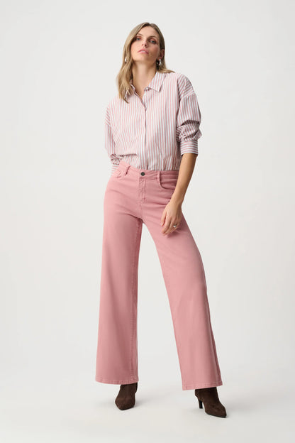 Tencil Stripe Print Boxy Blouse