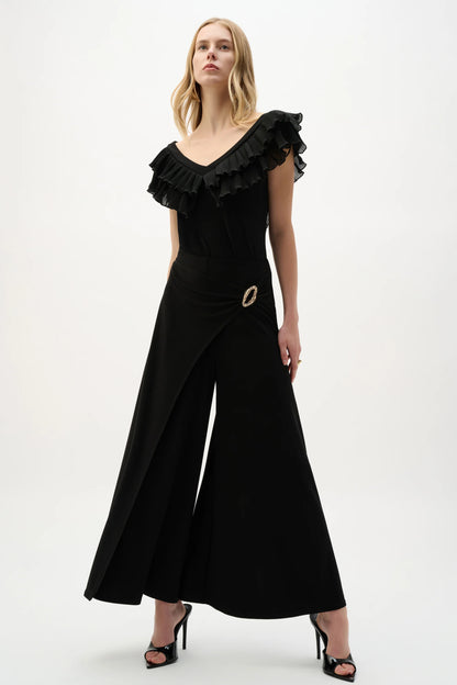 Silky Knit Culotte Pull On Pant