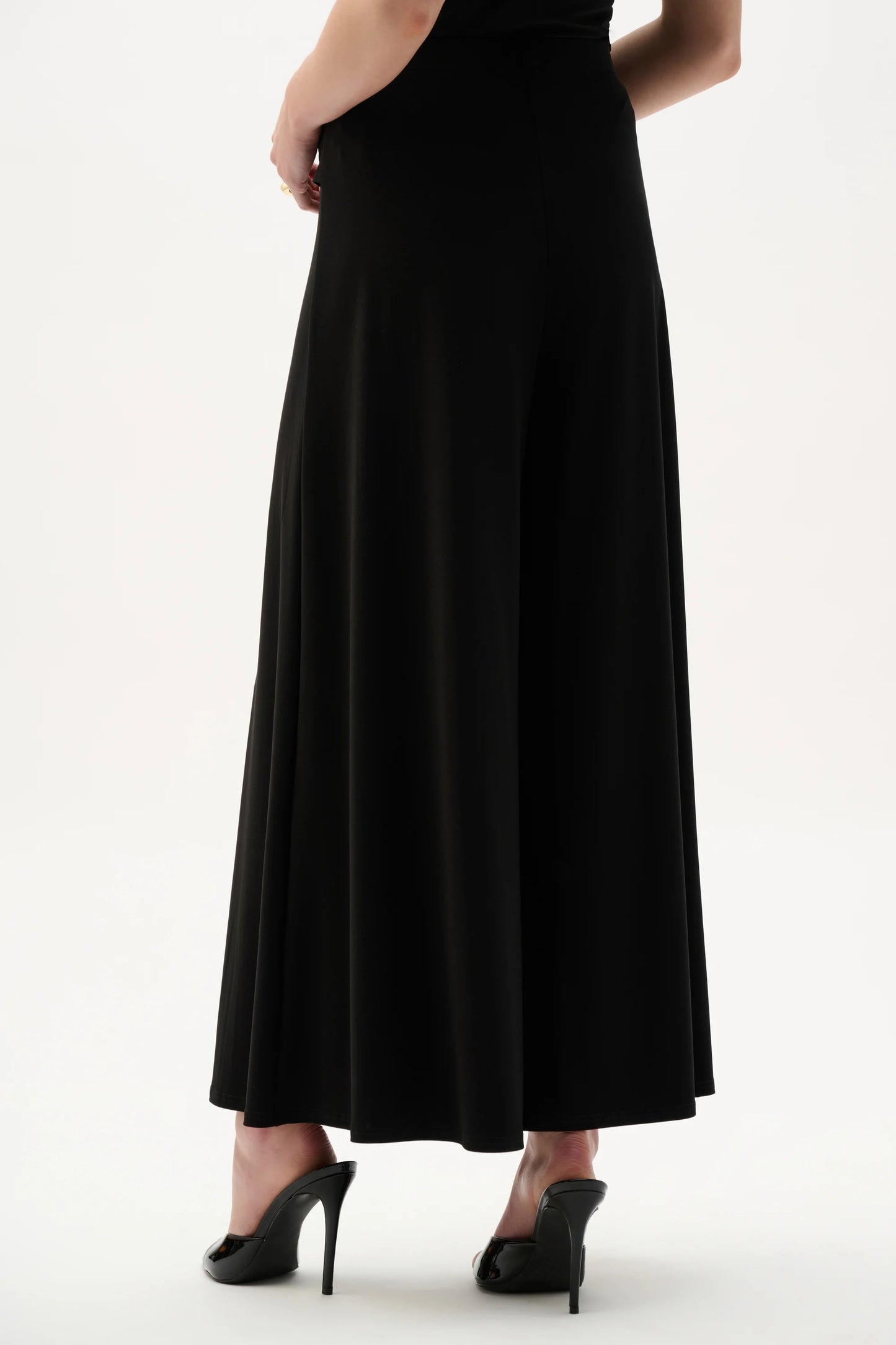 Silky Knit Culotte Pull On Pant