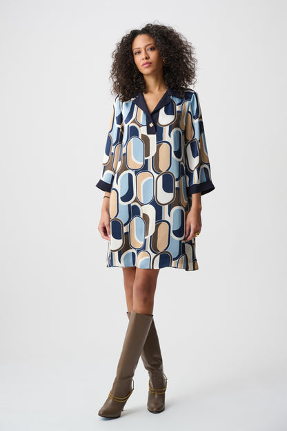 Recycled Satin Trapeze Dress