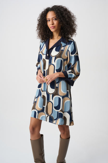 Recycled Satin Trapeze Dress
