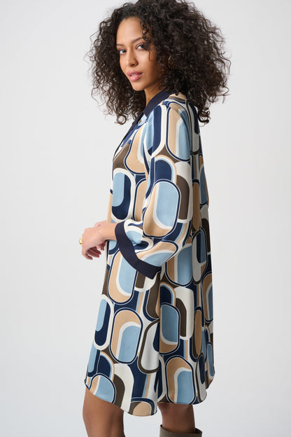 Recycled Satin Trapeze Dress