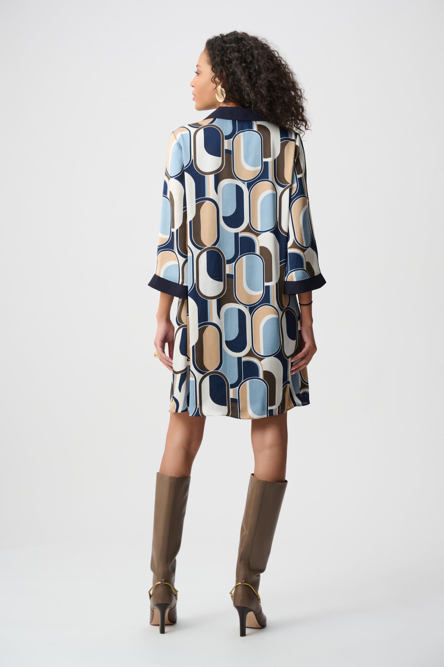 Recycled Satin Trapeze Dress