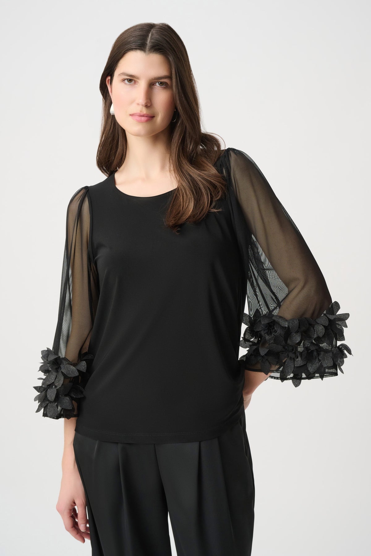Embellished Bell Sleeve Top