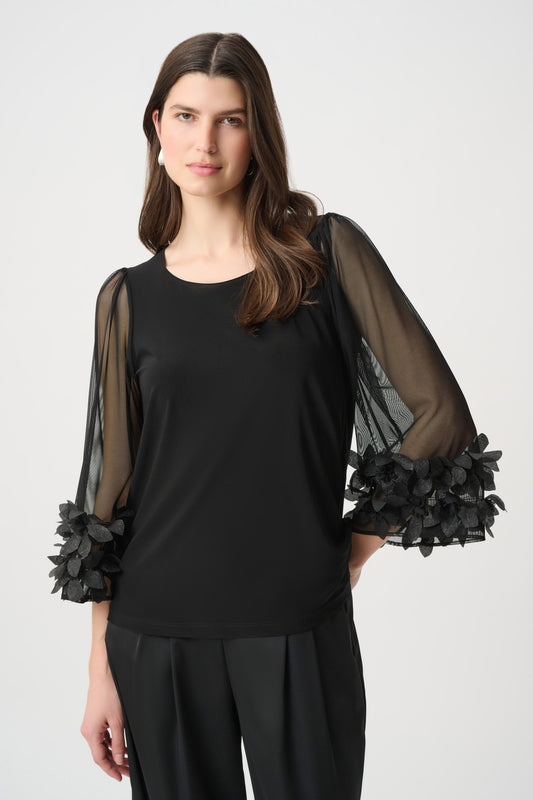 Embellished Bell Sleeve Top