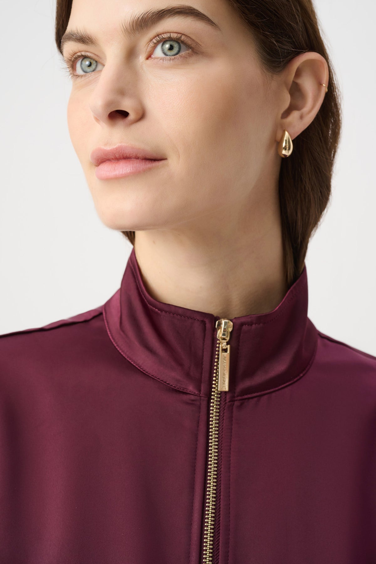 Satin Puff Slv Utility Jacket