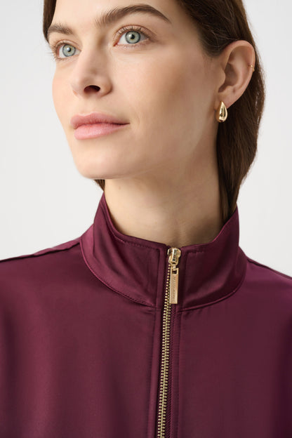 Satin Puff Slv Utility Jacket