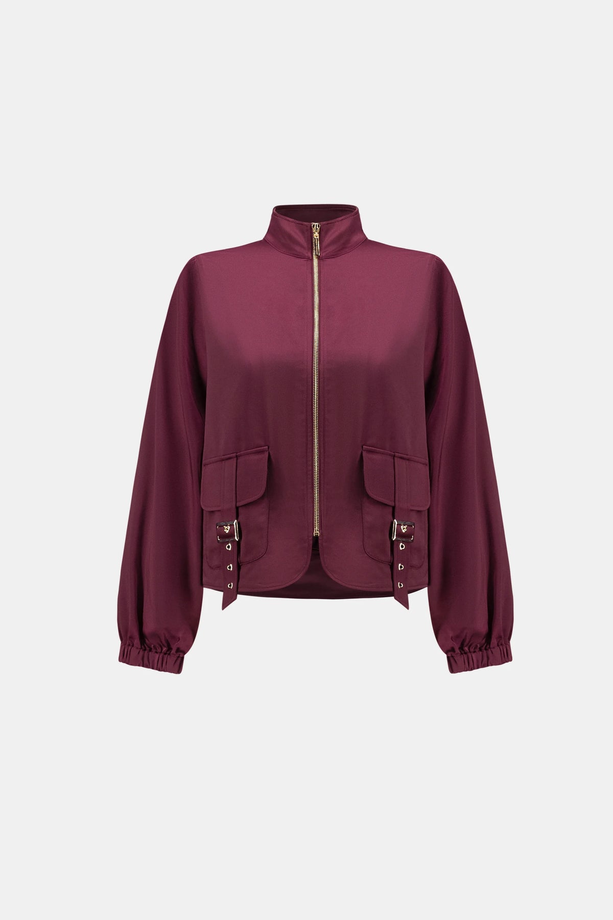 Satin Puff Slv Utility Jacket