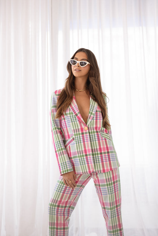 Multi Check Blazer