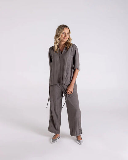 Crinkle S/Sleeve Top