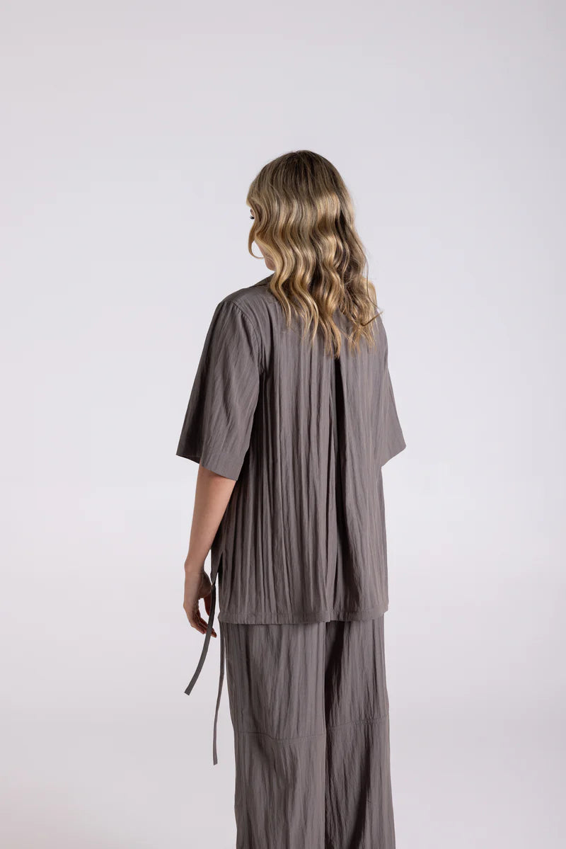Crinkle S/Sleeve Top