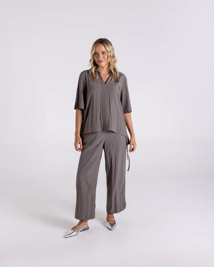 Crinkle S/Sleeve Top
