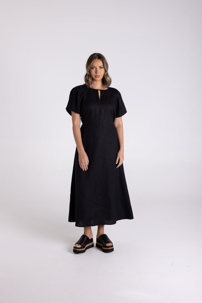 Linen Midi Dress