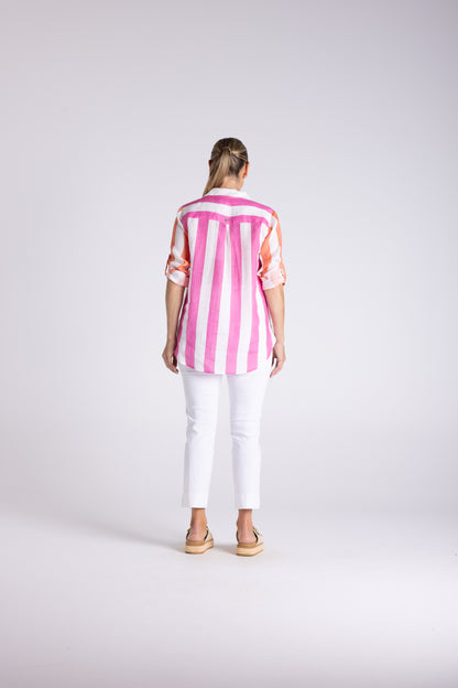 Candy Stripe O/S Shirt