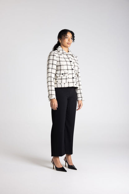 Cropped Tweed Blazer