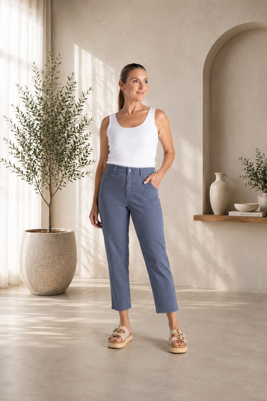 Mini Stripe 7/8 Sli, Jean