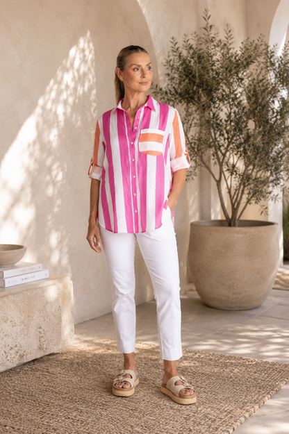 Candy Stripe O/S Shirt