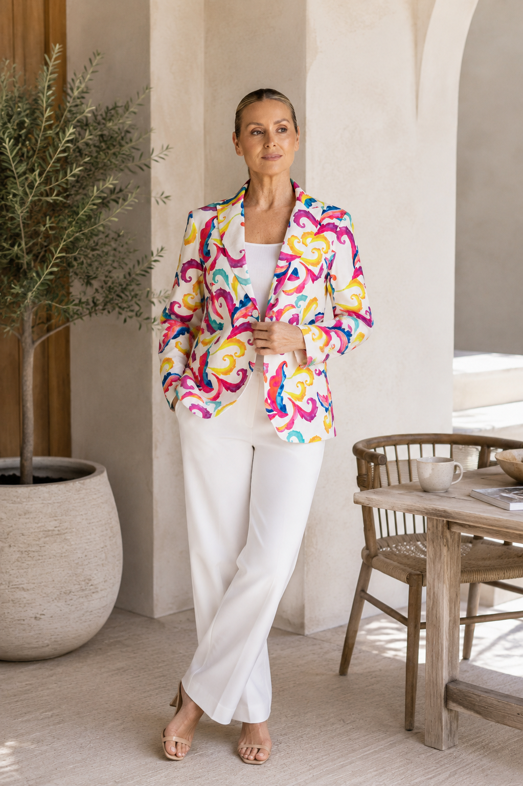 Carnival Print Blazer