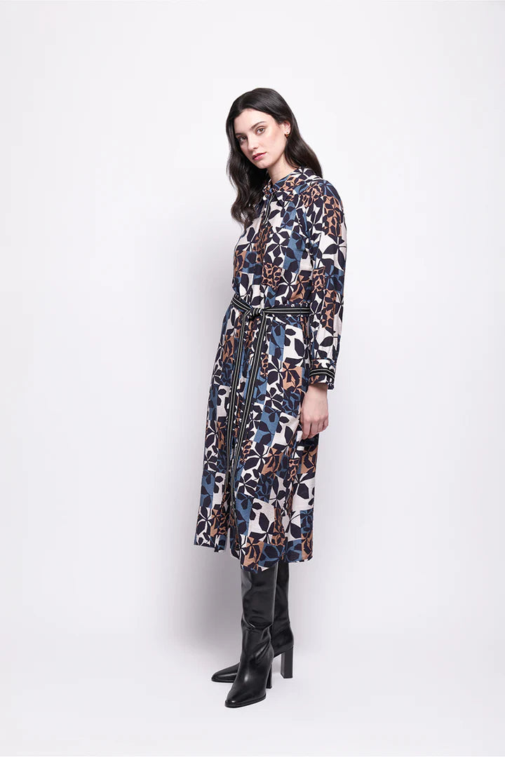On the Strip Shirt Dress