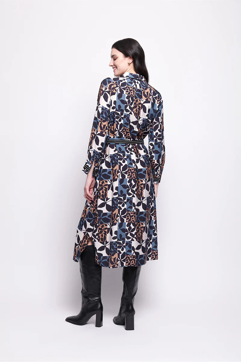 On the Strip Shirt Dress