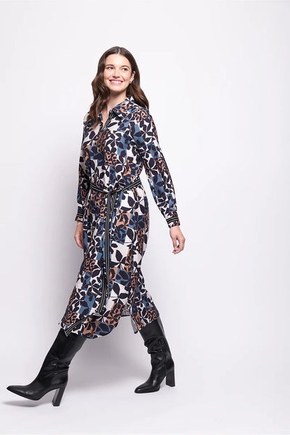 On the Strip Shirt Dress