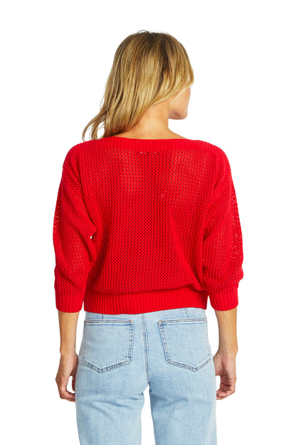 Ellie Open Knit Pullover