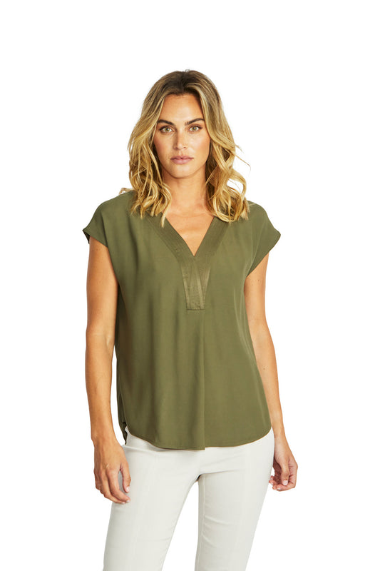 Helen V-Neck Slinky Top