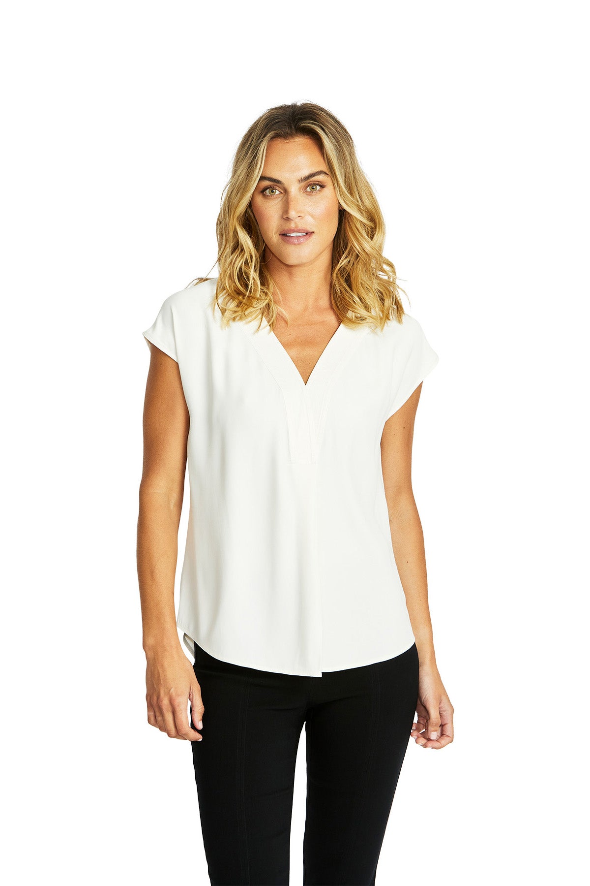 Helen V-Neck Slinky Top