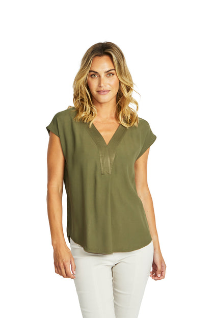 Helen V-Neck Slinky Top