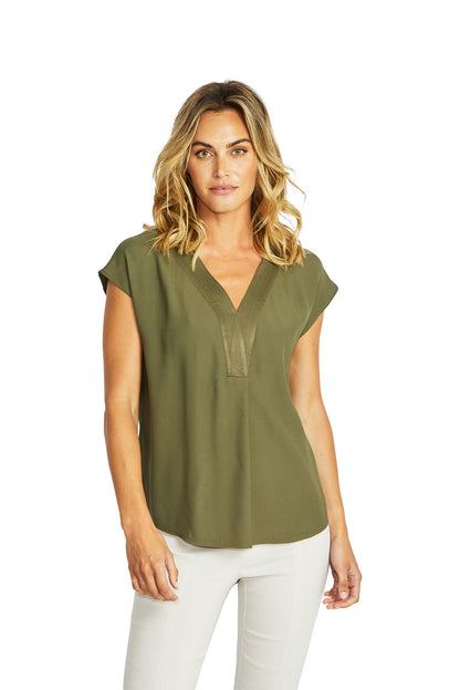 Helen V-Neck Slinky Top