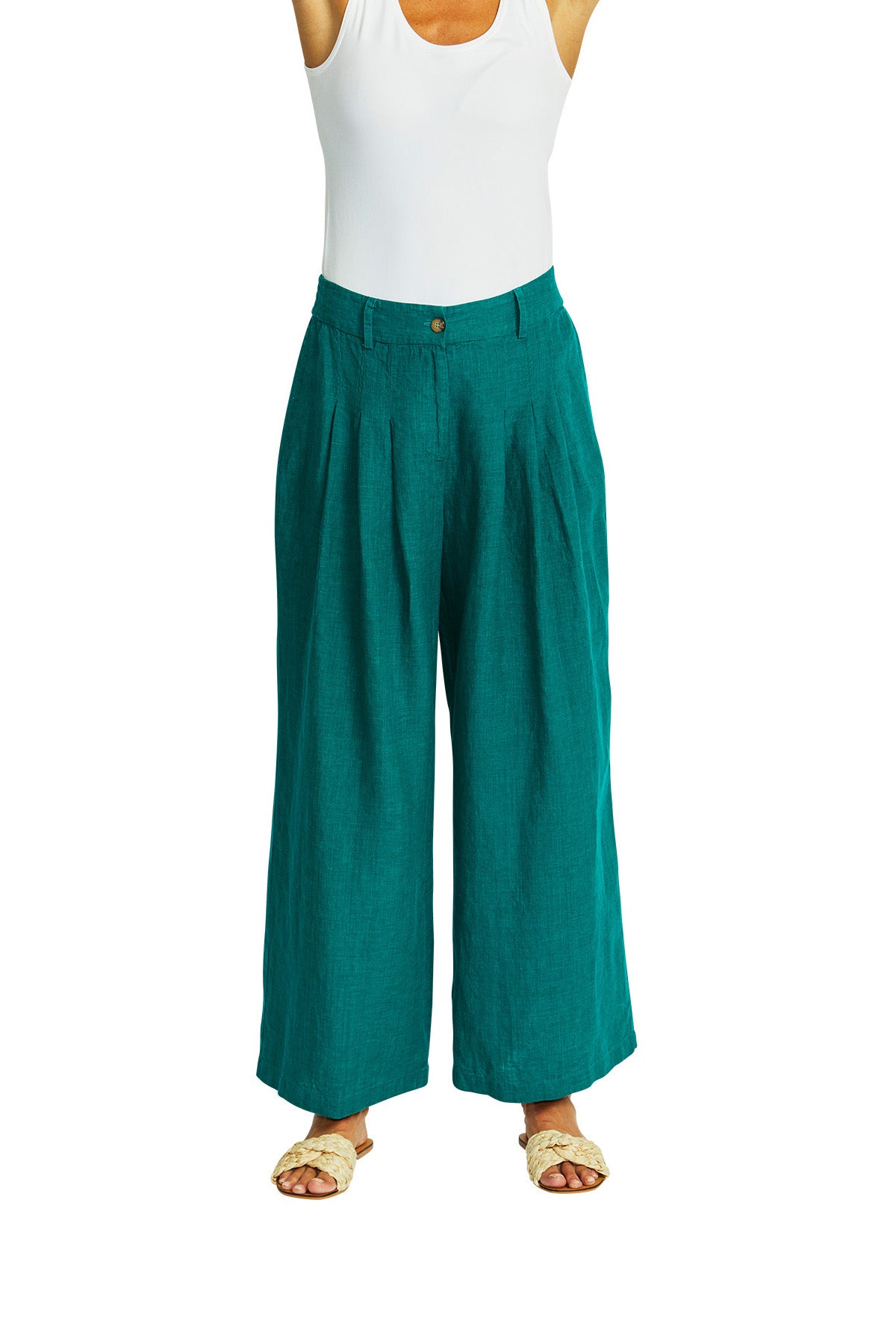 Amal Linen Palazzo Pant