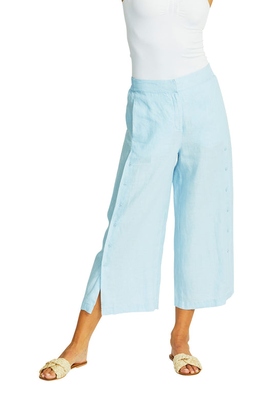 Gaby Linen Button Culotte