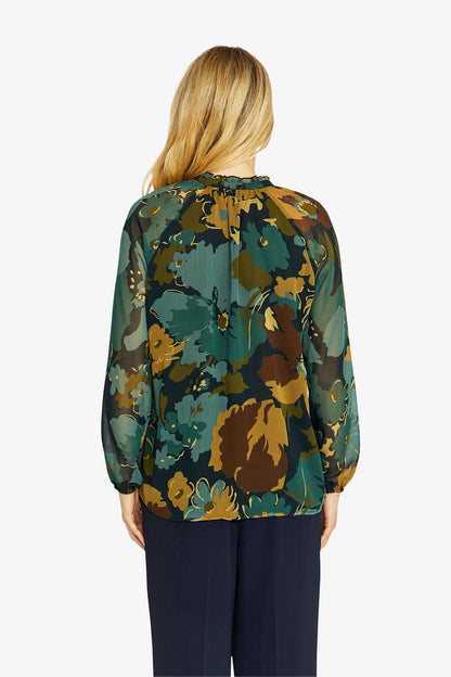 Midnight Botanica Blouse