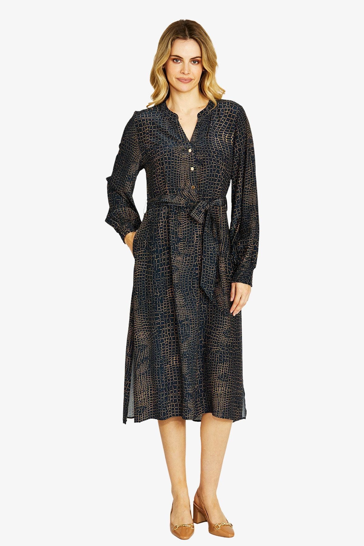 Alligator Midi Dress